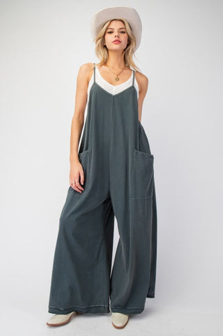 Mineral Wash Jumpsuit - Ash