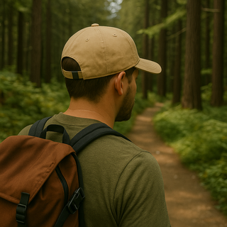 National Park Service Leather Patch Hat: NPS Ranger: Forest Green