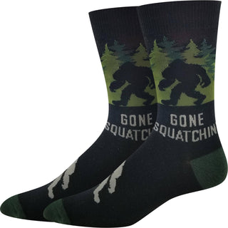 Gone Squatchin' Socks: Brown