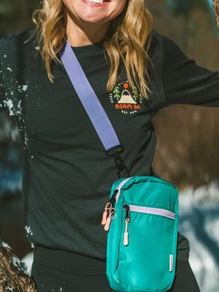 Crossbody Bag | Teal/Lavender