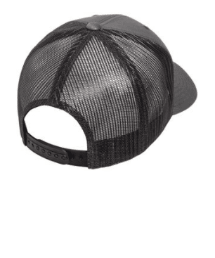 Mount Rainier National Park Snapback Trucker Hat w/ Patch: Black on Black Mesh