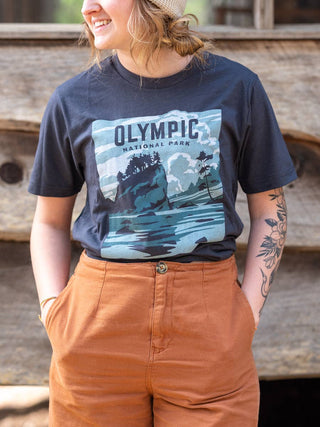 Olympic National Park Tee: Deep Navy / L