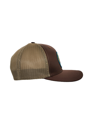 PNW Trucker Hat - National Forest Patch : Brown on Khaki