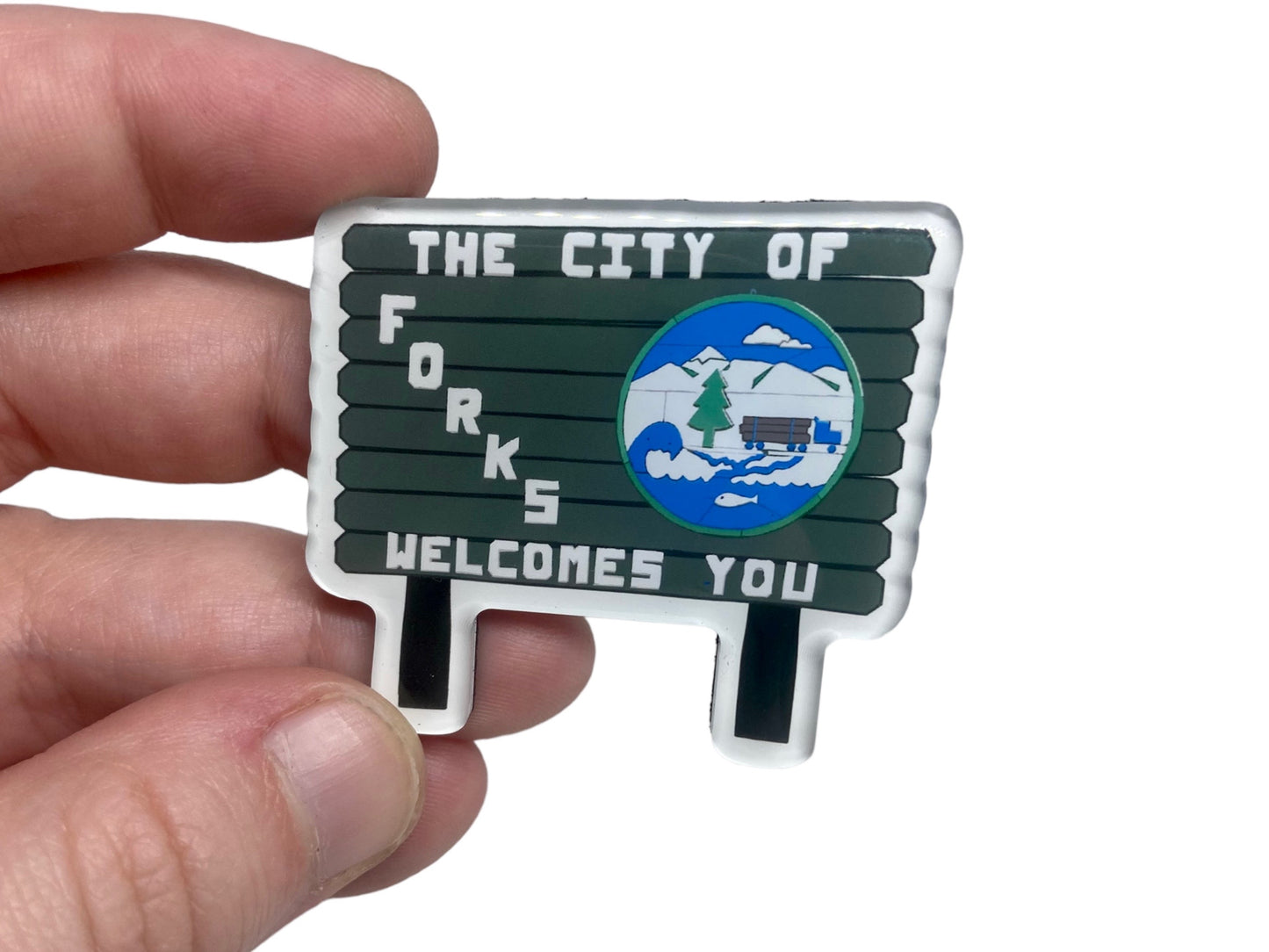 City of Forks Acrylic Magnet