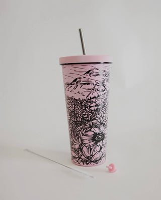 Flower Meadow Travel Tumbler