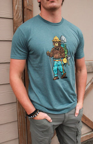 Smokey Hiker Bear T-Shirt