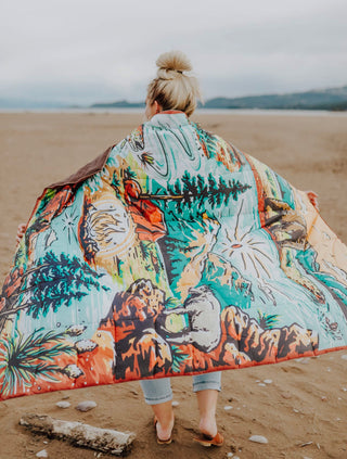 Puffy Camping Blanket- National Park