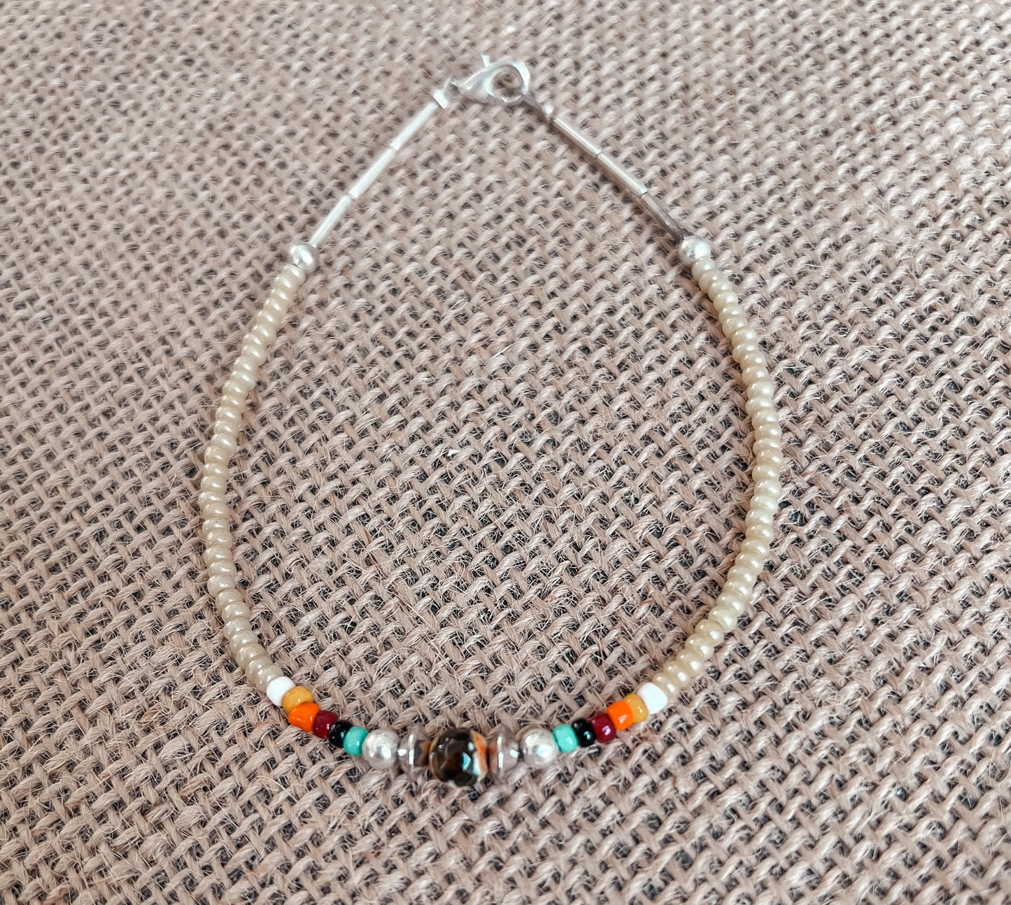Native Hand Beaded Anklet