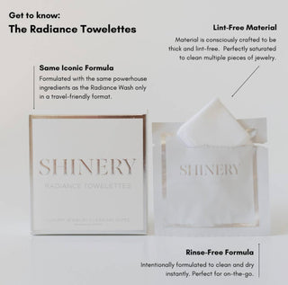 Radiance Towelettes Luxury Jewelry Cleaning Wipes