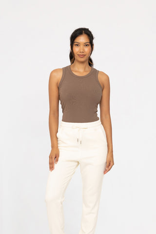 Essential Micro-Ribbed Athleisure Tank Top