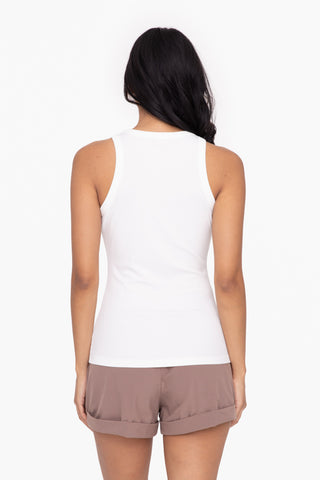 Essential Micro-Ribbed Athleisure Tank Top