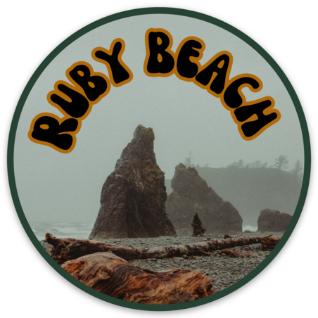 Ruby Beach Sticker