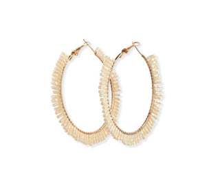 Pearl Gala Hoop Earrings