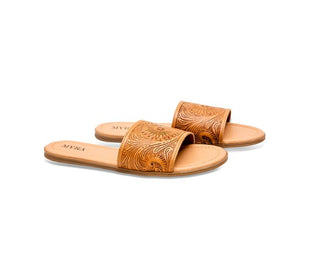 Wappal Western Hand-Tooled Sandals- Myra Bag