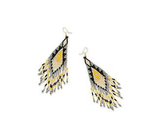 Feather Spirit Beaded Earrings