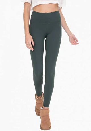 Mono B Deep Forest- Essential Solid Leggings