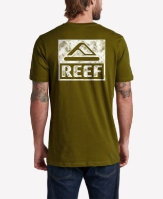 Reef Men's Wellie Short Sleeve Tee-Avacado