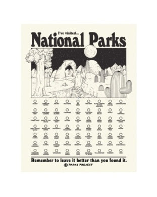 National Parks Fill In Poster