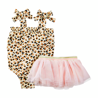 Girl's Leopard Swimsuit + Tutu