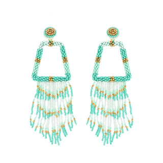 Native Trapezoid Fringe Earrings