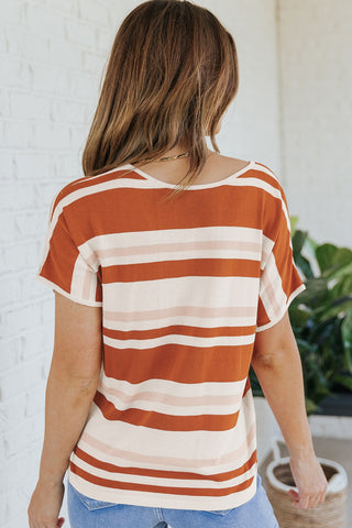 Sunset Striped Top