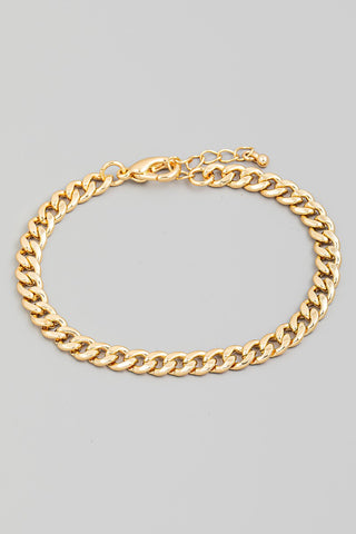 Clasp Curb Chain Bracelet