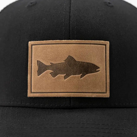 Trout Leather patch Snapback Hat