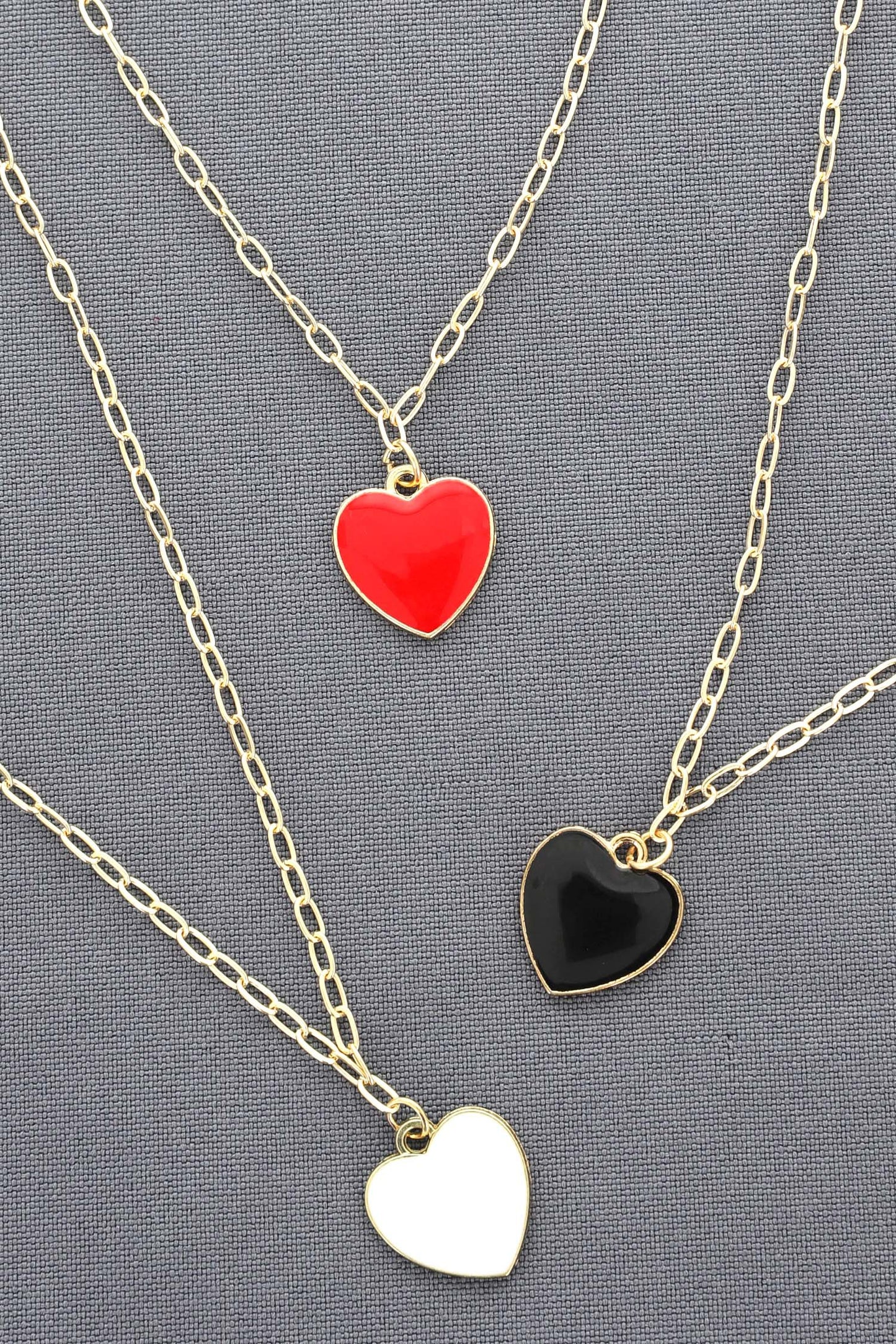 Heart Enamel Coated Necklace