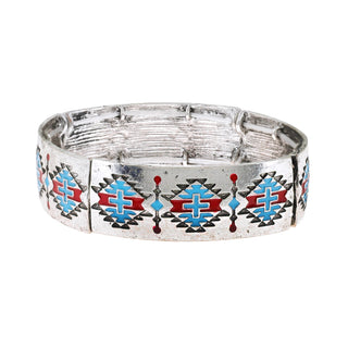 Western Enamel Aztec Bracelet