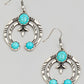 Turquoise Bead Arch Western Drop Earrings