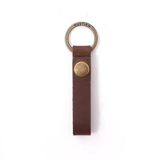 Leather Loop Leather Keychain