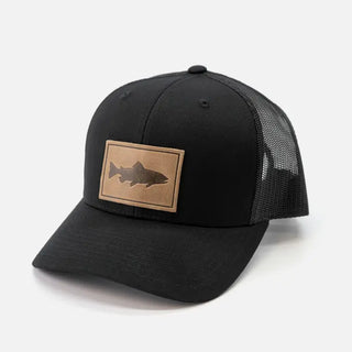 Trout Leather patch Snapback Hat