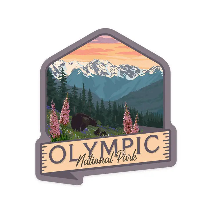 Vinyl Sticker Olympic National Park, Washington