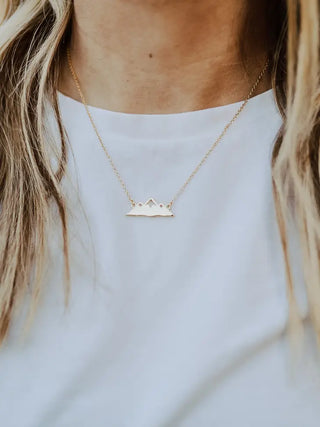 Mountain Necklace- Gold