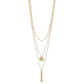 Gold Delicate Chain Charms Necklace