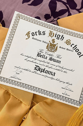 Forks High School Diploma- Bella Swan