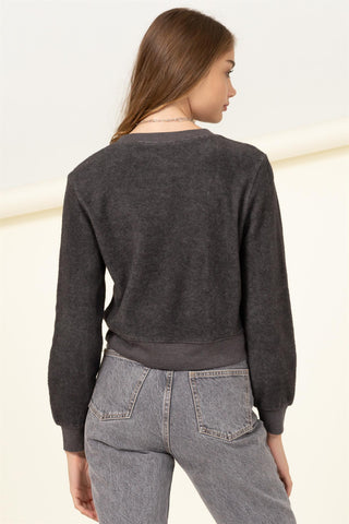 Settle Down Cropped Pullover