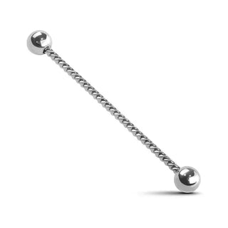 Twisted Rope 316L Surgical Steel Industrial Barbell