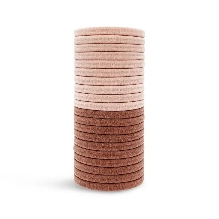 Eco-Friendly Nylon Elastics 20pc set - Blush