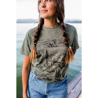 National Forest Unisex Tee - Moss