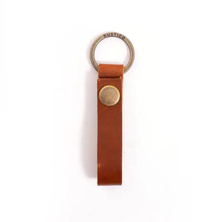 Leather Loop Leather Keychain