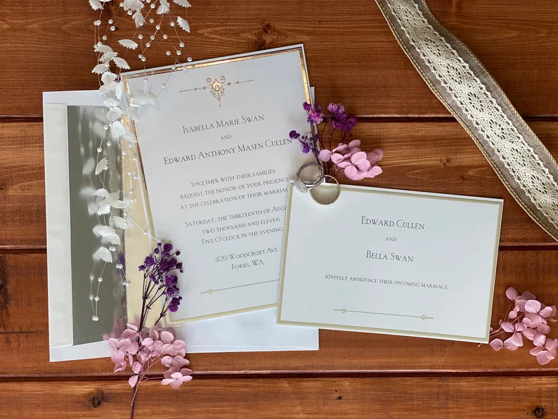 Jacob Black's Wedding Invitation With Note from Edward Cullen, The Twilight Saga, Breaking Dawn