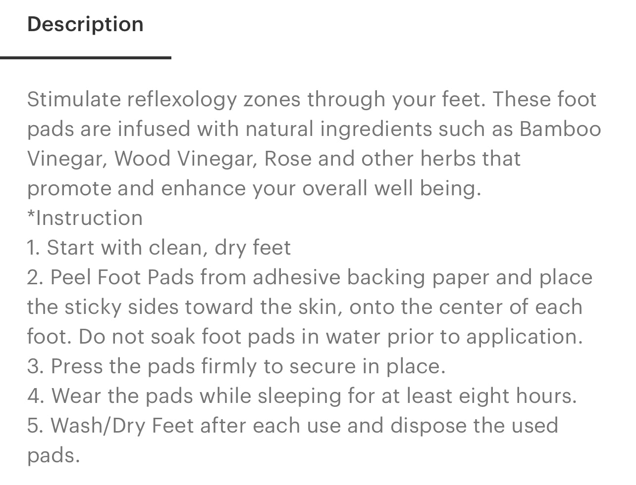 Detoxifying Foot Pads - Rose - 10 pk