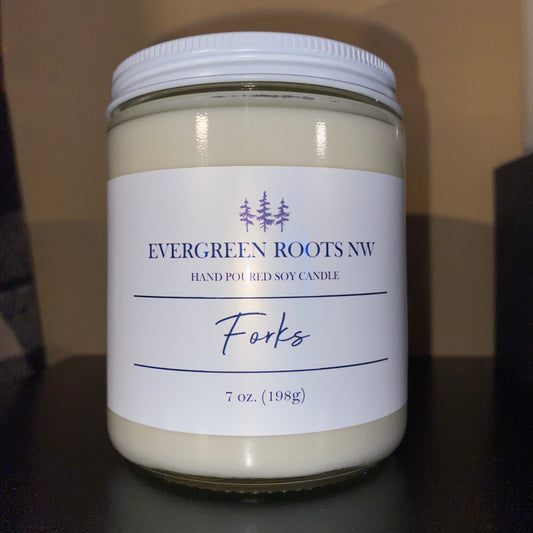 Forks, WA 7 oz Soy Candle