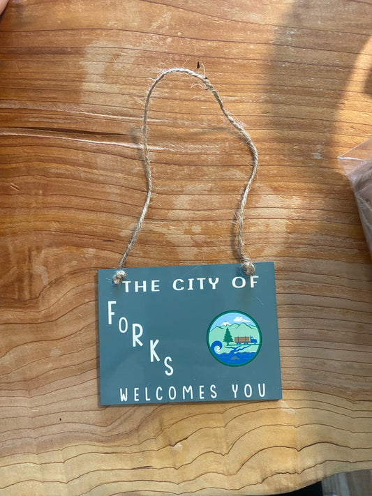 City of Forks Welcomes You Ornament