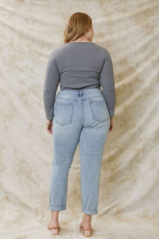 Kancan Melissa High Rise Mom Jeans (Curvy)